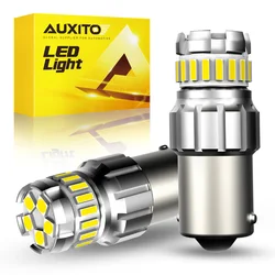 AUXITO 2PCS 1156 7506 BA15S P21W P21/5W LED Bulbs Canbus Back Up Reverse Lights Auto Car Daytime Running Lamps White 6500K 12V