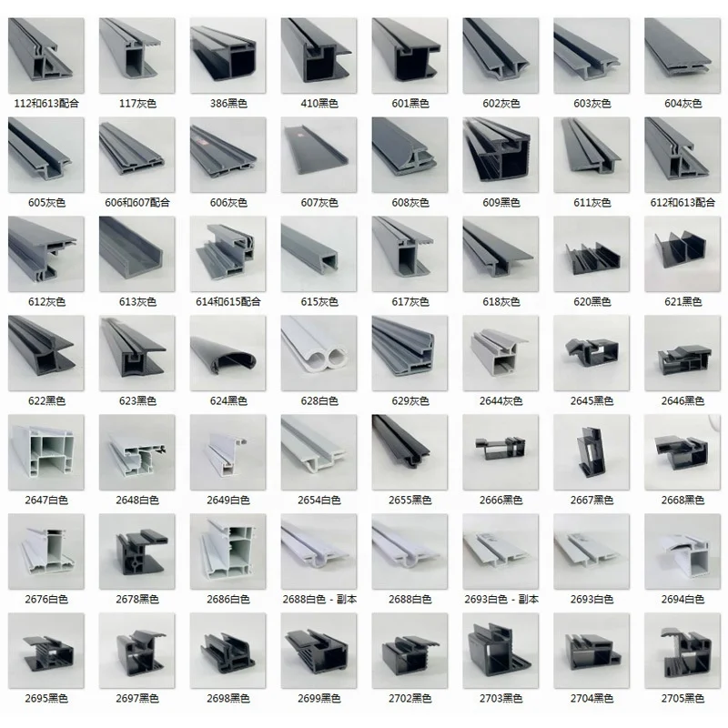 Perfil plástico da extrusão do ABS para o material de construção, perfil do Upvc, PVC plástico do Uhmwpe dos Pp do ABS