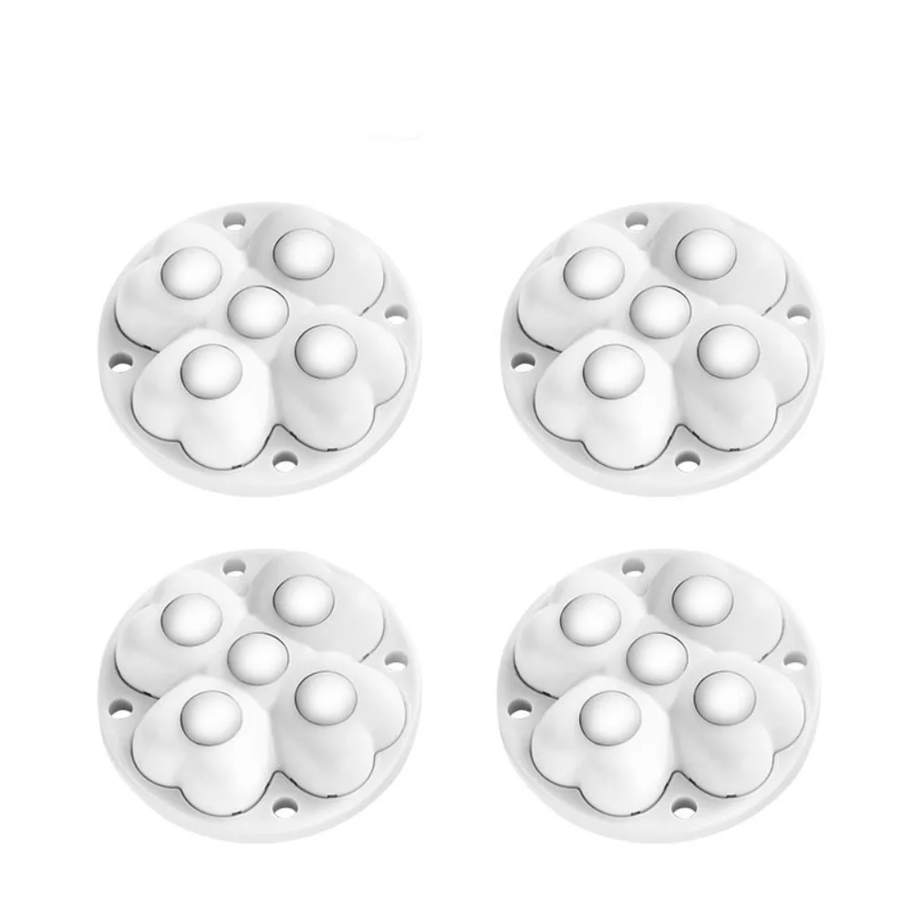 

4Pcs 360°Rotatable Furniture Casters Self Adhesive Mute Storage Box Roller Heavy Duty 5-Ball Universal Pulley