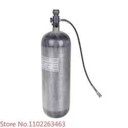 6.8L PCP Carbon Fiber Tank 4500psi With CE Certificate Scuba Diving Air Cylinder with Dual Gauge Valve Air Fill Station