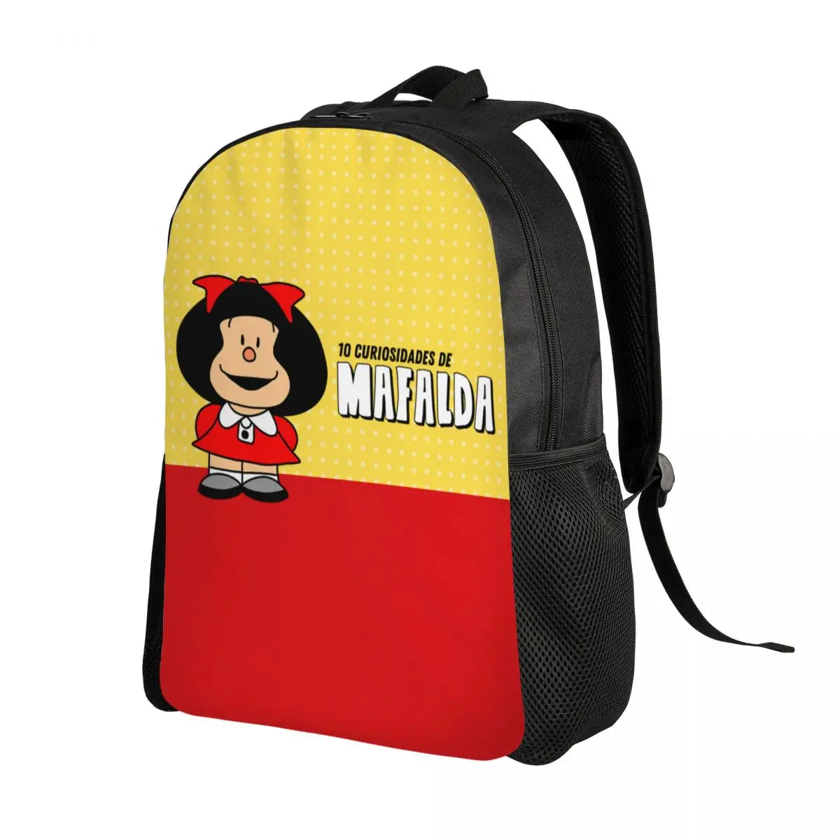 Quino Comic Mafalda Laptop Backpack Men Women Casual Bookbag for College School Student Cartoon Manga Bag