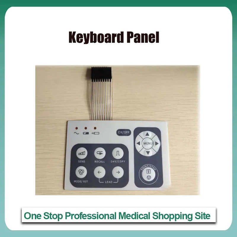 Edan SE-300B SE30B ECG SE100 SE3 SE1 Button Membrane Button Panel Keyboard Panel Key panel English