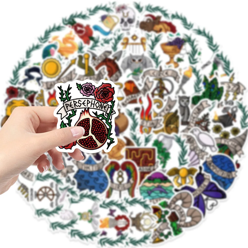 50pcs The Gods of Ancient Greece Cartoon Graffiti Stickers DIY Phone Laptop Notebook Suitcase Waterproof Sticker Kids Toy Gifts