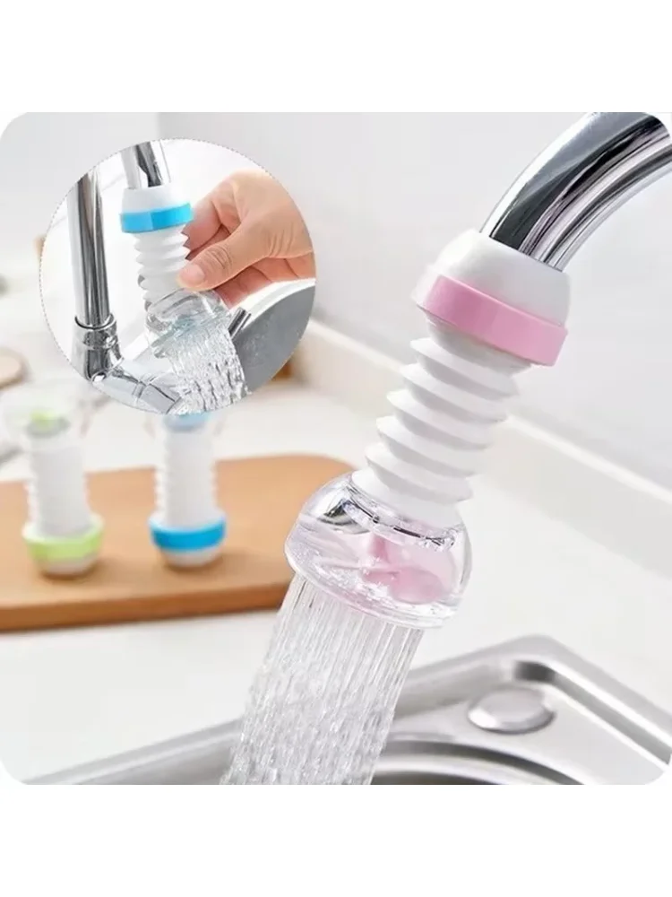 Faucet Bubbler 360 Rotatable Bent Water Saving Tap Aerator Diffuser Faucet Nozzle Filter Water Filter Swivel Head Kitchen Tools