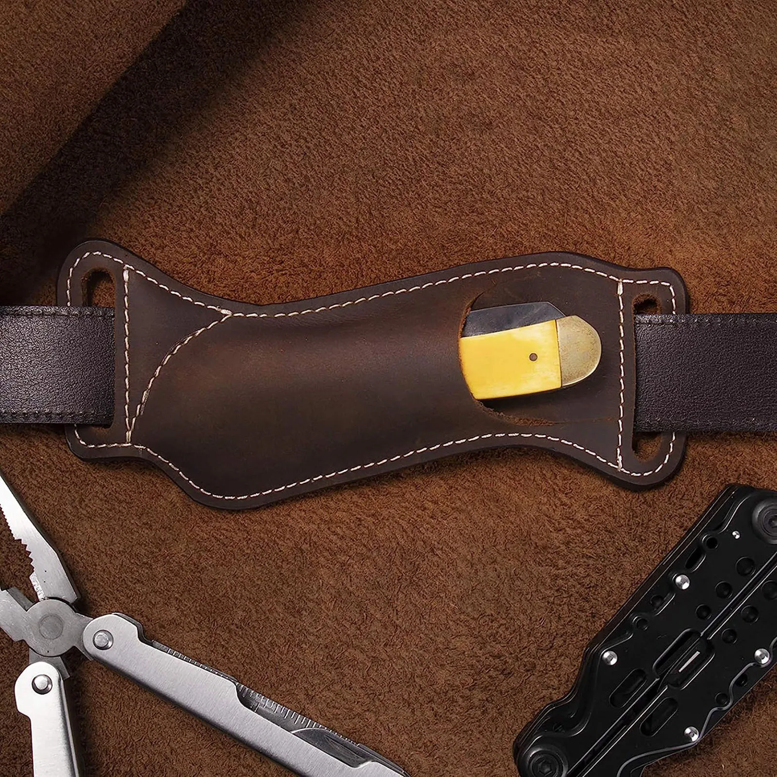 Borsa da cintura in pelle marr - Edc Carry Belt Leather recensione e prezzo