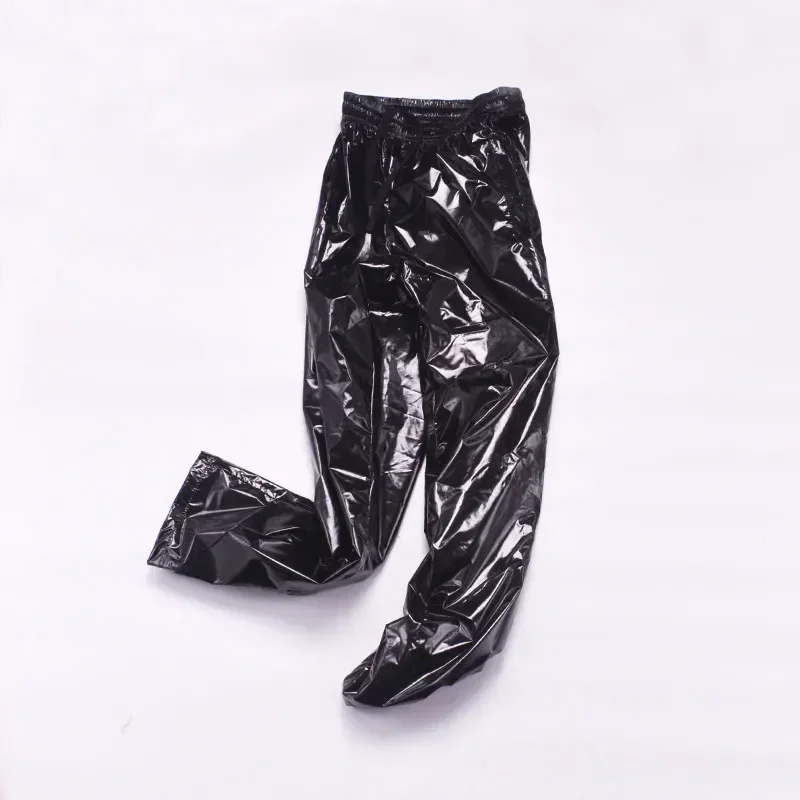 

Fashion Men Glossy Pants Male Metallic Night Club Dancing Wear Trousers Summer Motorcycle Black Straight Clubwear Pants
