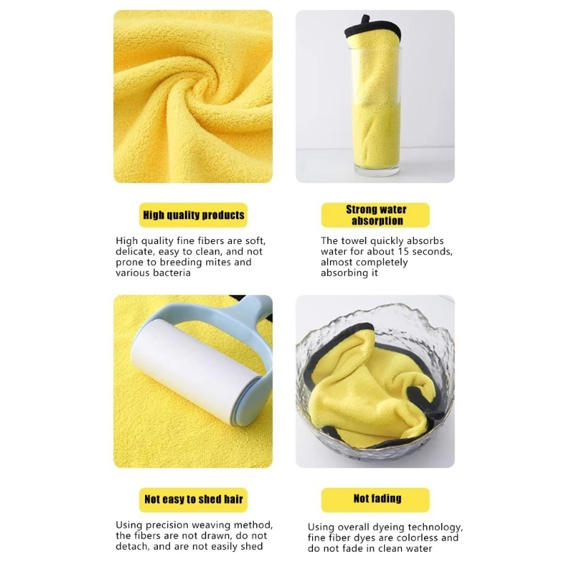 

Auto Detailing Towel Soft Drying Cloth Car Detailing Washing Reusable for Home