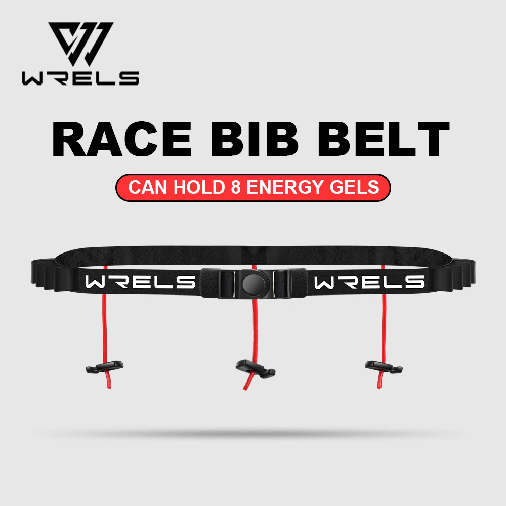 WRELS Outdoor Running Waist Belt Unisex Triathlon Marathon Race Number Belt Running Outdoor Sports Gym Fitness Sport Accessories