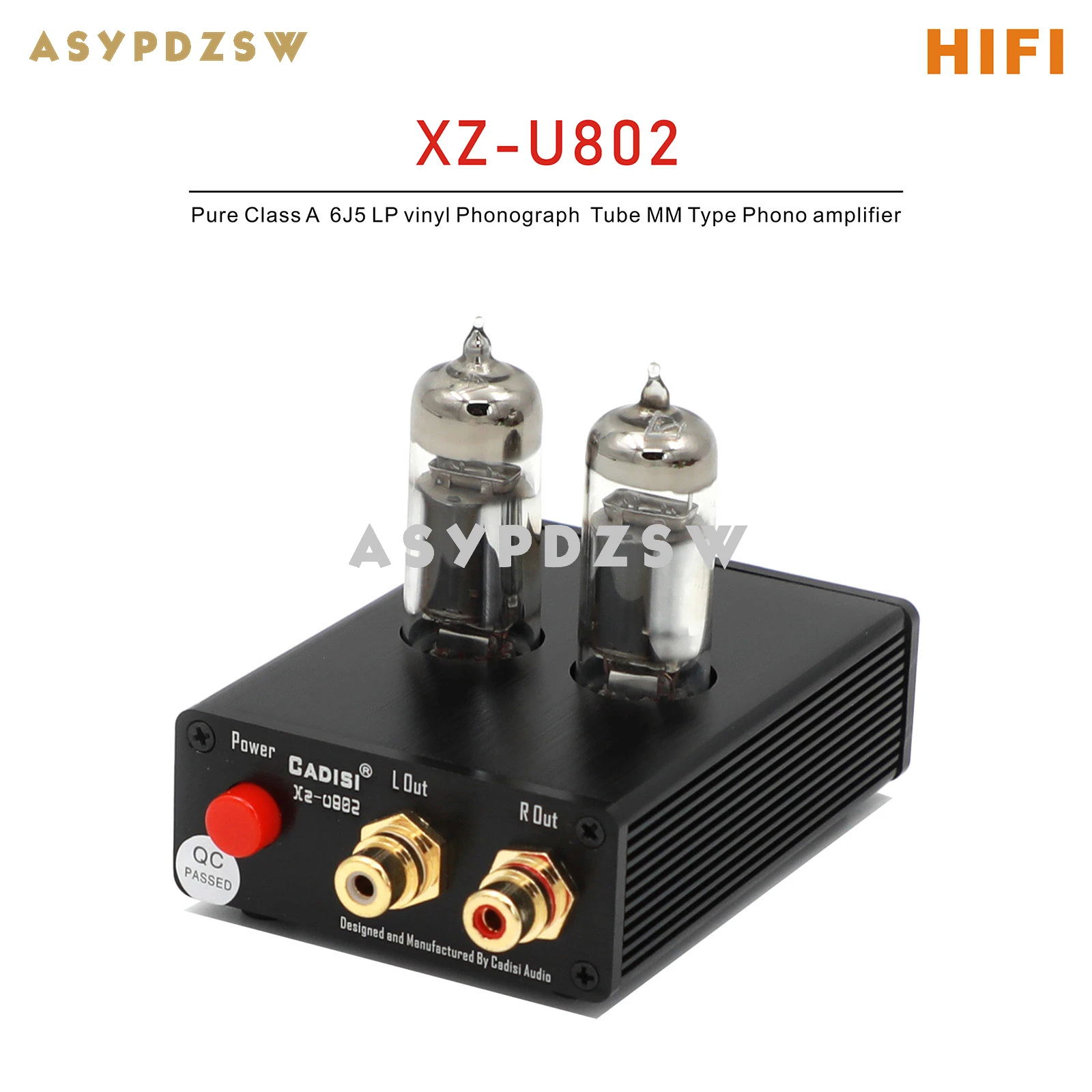 

XZ-U802 HIFI 6J5 Tube MM Type Phono amplifier Pure Class A LP vinyl Phonograph preamplifier