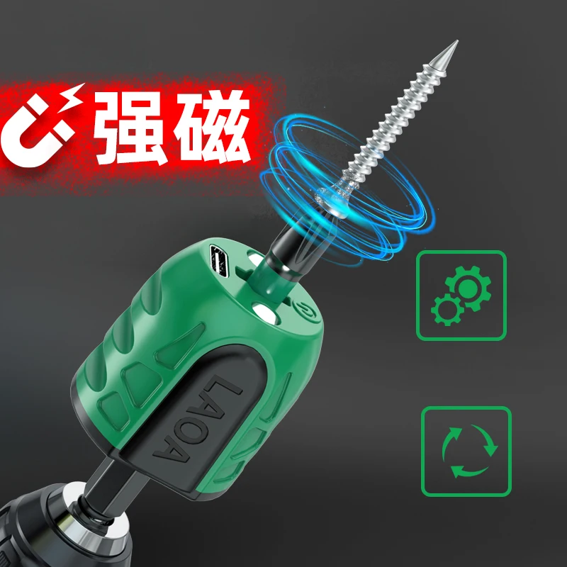 LAOA High Quality Screwdriver Demagnetizer Magnetizer Strong Srewdrive with LED Light Screwdriver Picking Tool