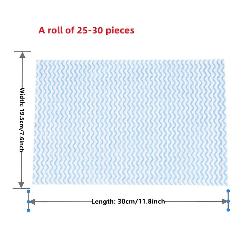 Pacote de panos de limpeza não tecidos versáteis de 1/3 rolo – Toalhas de mistura de poliéster super absorventes para cozinha, sala de estar, uso ao ar livre
