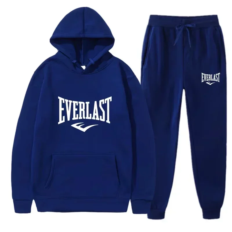 Roupa esportiva masculina ginásio fitness correndo terno suspensórios com capuz terno outono e inverno novo