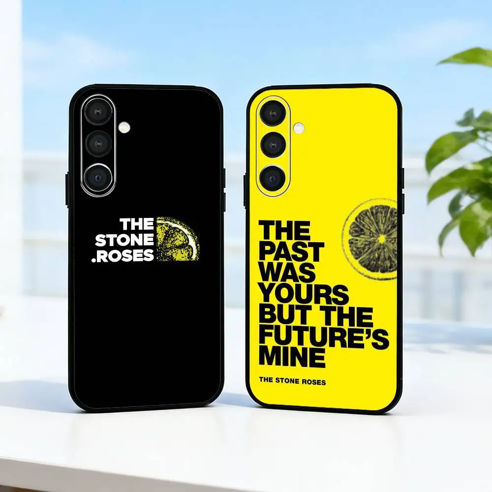 

Band The S-Stone R-Roses Phone Case For Samsung A73,72,71,A52,51,40,41,A22,A32,31,A13, Soft Black Shell