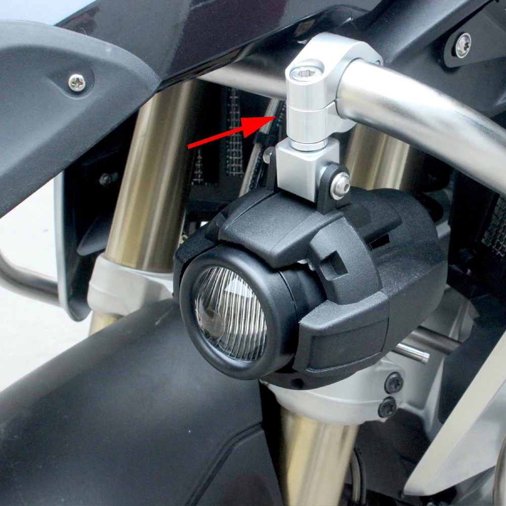 For BMW R1250GS F800GS Modified Fog Light Bracket CNC Aluminium Universal Adjustable Fixing Bracket