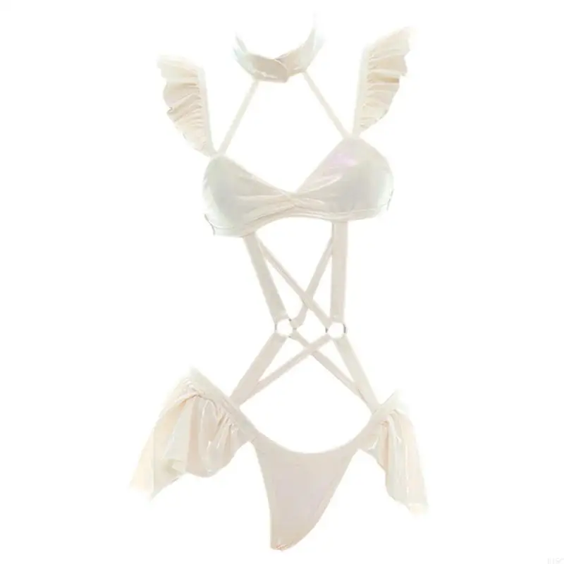 

Ruffle Bodysuit Halter.