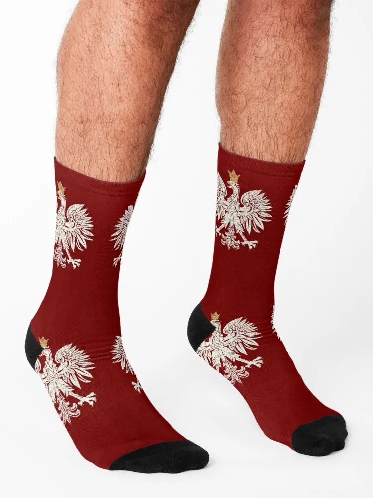 Polish Eagle Shield V01 Socks football valentine gift ideas designer brand Soccer Boy Socks Women's