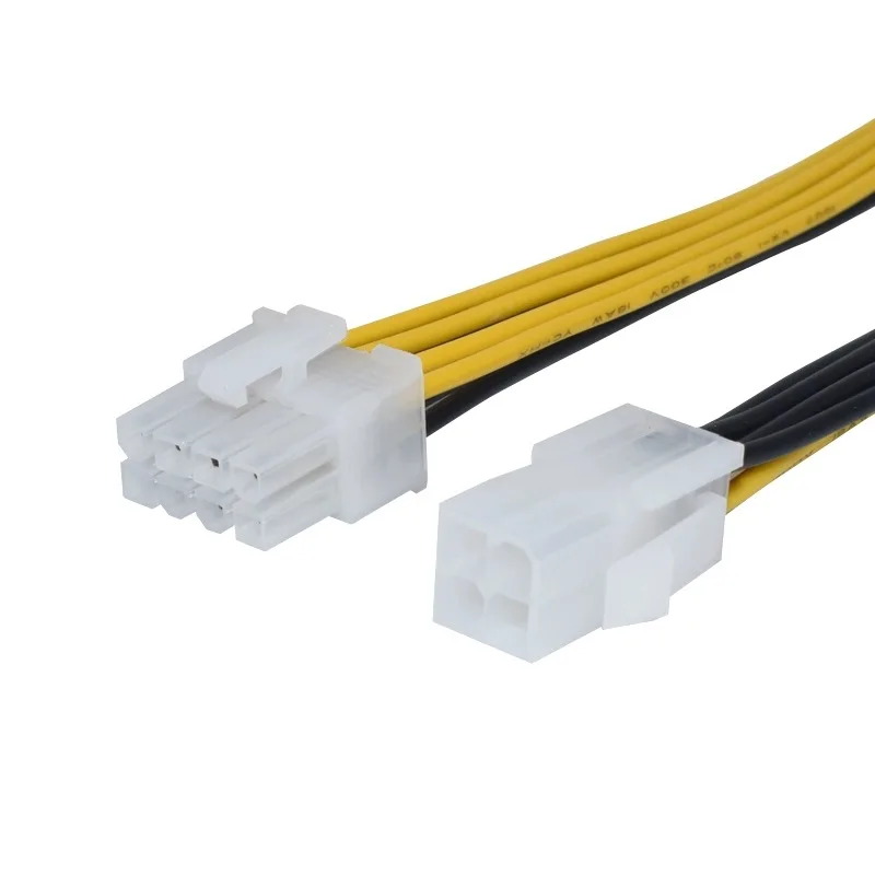 4P to 8P computer mainboard CPU power cord extension cable 4pin to 8pin conversion cable connection cable