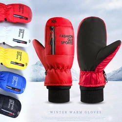 Winter Skiing Gloves Waterproof Snowboarding Touch Screen Thermal Thick Snow Windproof Gloves Men Women Snowmobile Warm Mittens