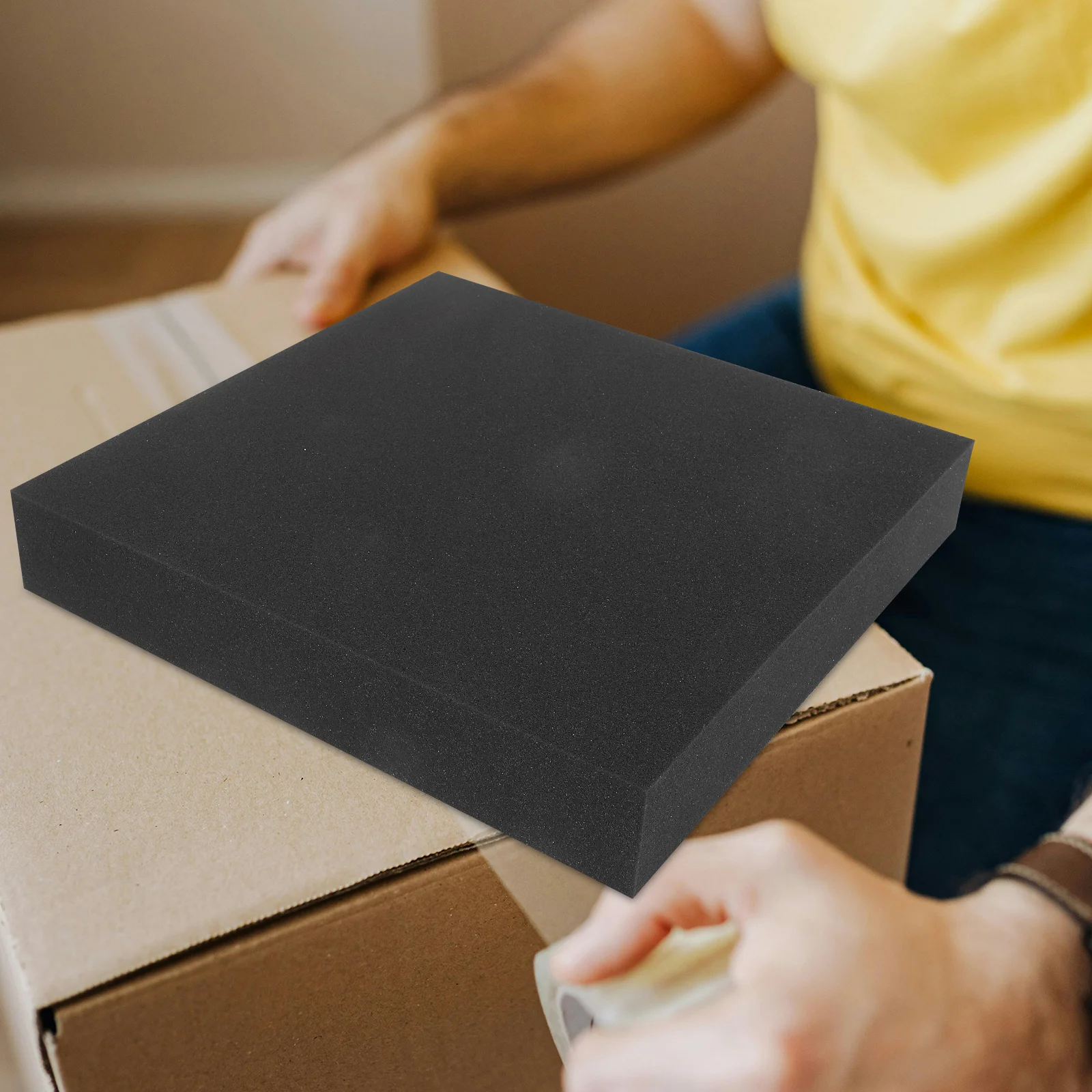 2Pcs Packaging Box Sponge Pad High-Density Shockproof Insert for Gift Boxes Jewelry Storage Craft Projects Cuttable Protective