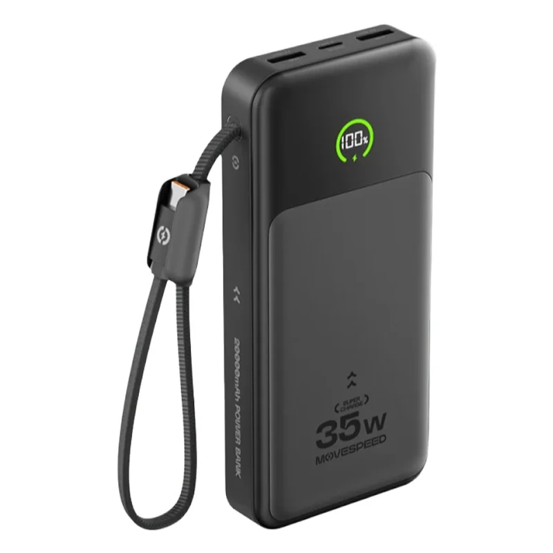 【CCC】MOVESPEED P20 Power Bank 20000mAh Zewnętrzna Ładowarka 35W PD Szybkie Ładowanie Powerbank Bateria LFP do iPhone Xiaomi Samsung — zdjęcie produktu 7
