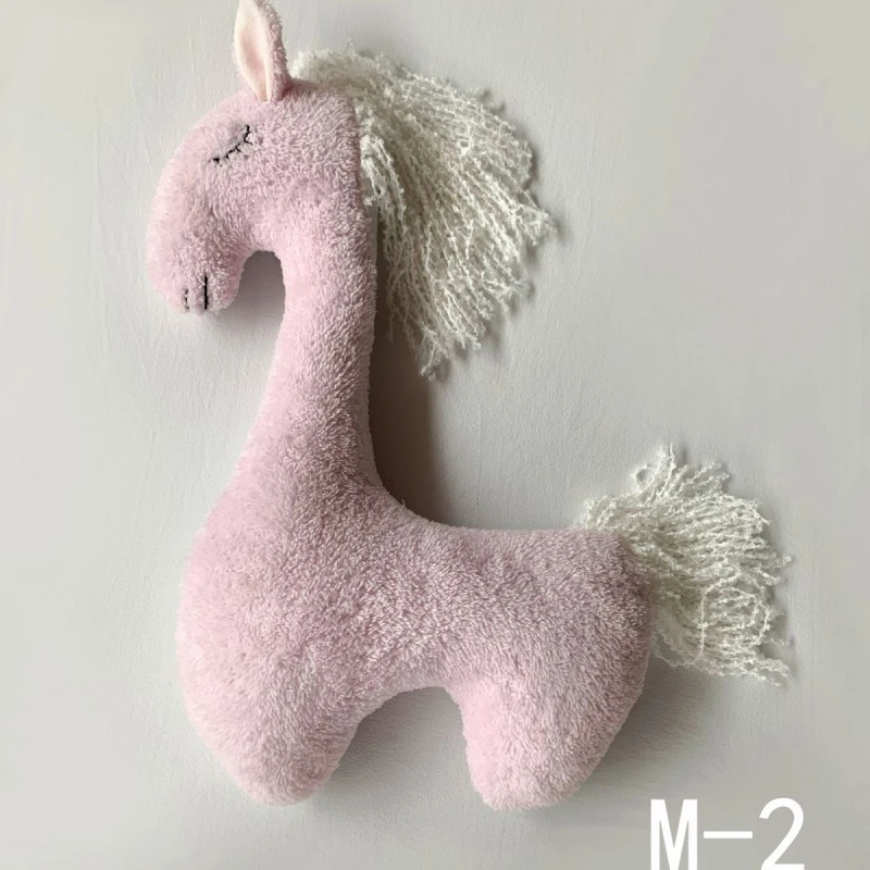 Photography Mat Cute Horse Plush Doll NEW Newborn Photography Props Mat Posing Pillow Cushion Blanket Backdrops Photo Studio