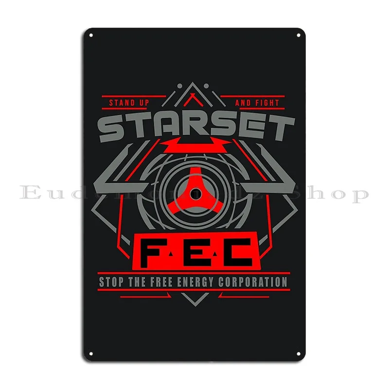 Starset Fashion Clasic Metal Plaque Customized Cinema Party Party Wall Decor Tin Sign Poster