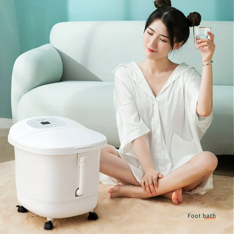 

Adjustable Foot Bath - Automatic Heated Foot Soak Basin, Constant Temperature Fumigation, Deep Massage Soaking Bucket