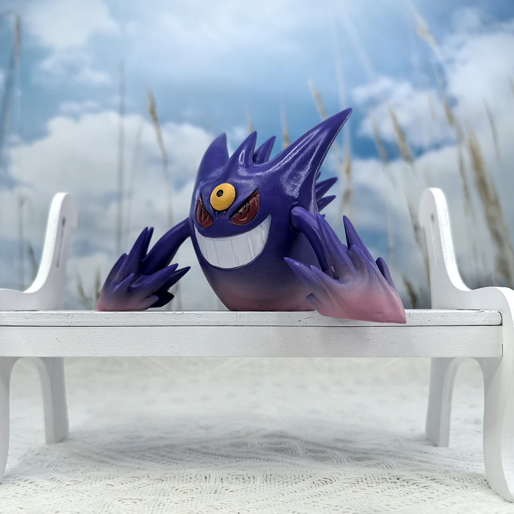 Takara tomy pokemon roxo haunter ghost 4.5 "figura, pokémon legends escarlate violeta apresenta modelo decoração anime monstro animal de estimação