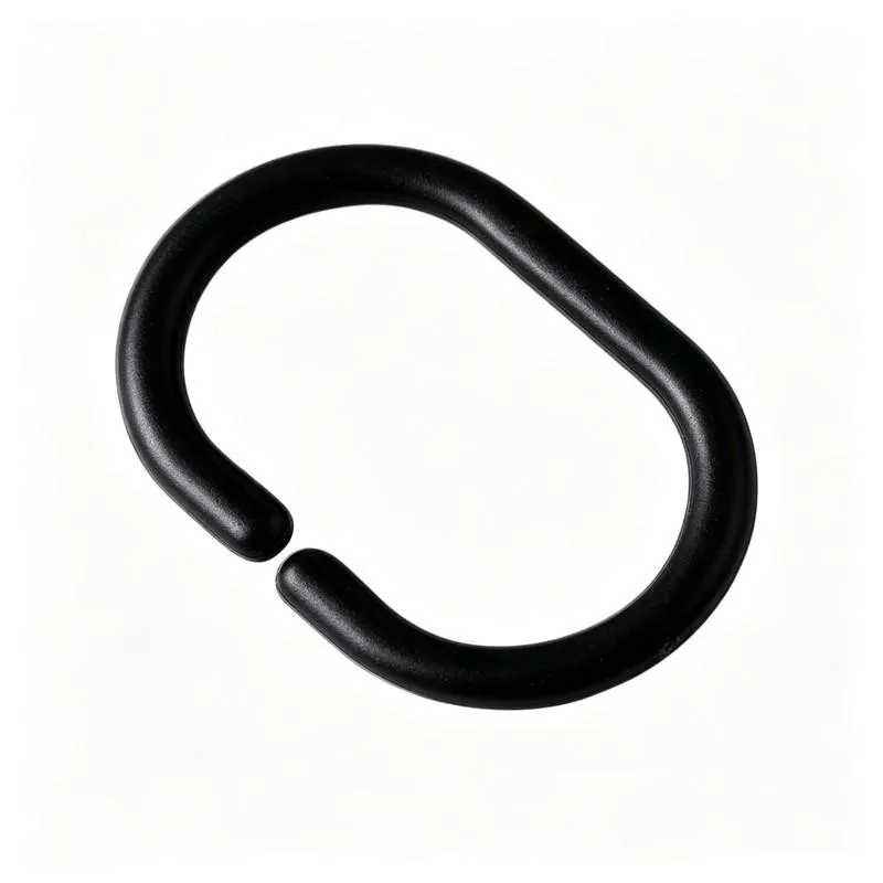 43 pcs Bathroom Drapery Rings, Durable Plastic Body for Home Toilet Partition, Multipurpose, Versatile