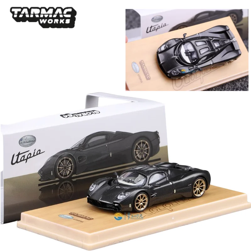 

In stock 1:64 Pagani Utopia Utopia black all-carbon die-cast alloy car model, boys' festival gift toy, adult decorative item.