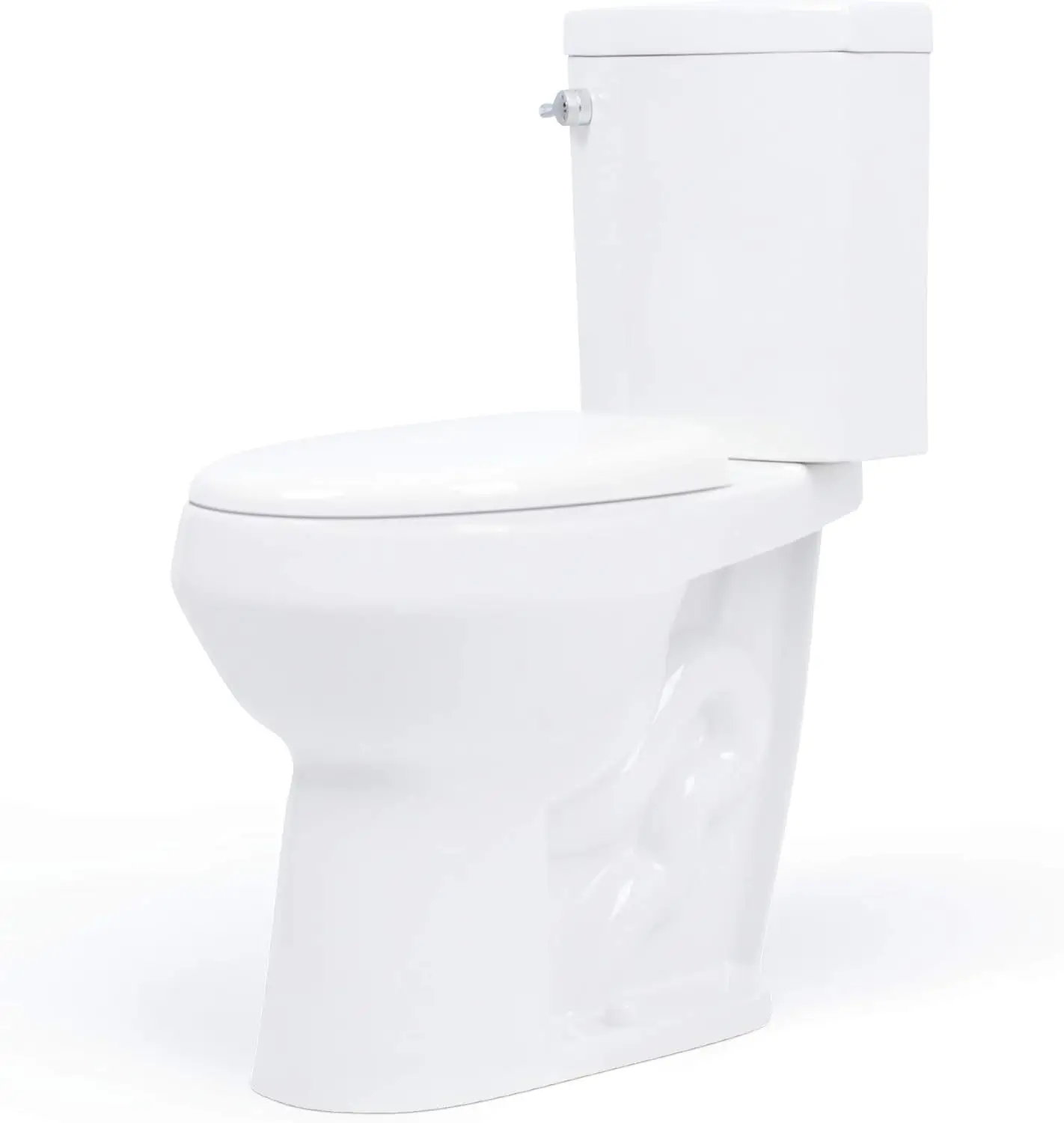 20 inch Extra Tall Toilet.bowl taller than ADA Comfort Height. Dual flush, Metal handle, Slow-close seat