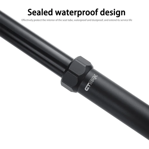 Imagen 2 del producto Tija de sillín con cuentagotas de control remoto para MTB, enrutamiento interno 27,2 30,9 31,6 mm x 425 mm Tija de sillín de bicicleta ajustable en altura