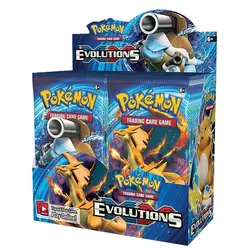 Cartes Pokémon anglaises pour enfants, collection de cartes de combat, carte de jeu à collectionner, booster évolutif, divertissement, cadeaux jouets, boîte de 360 pièces