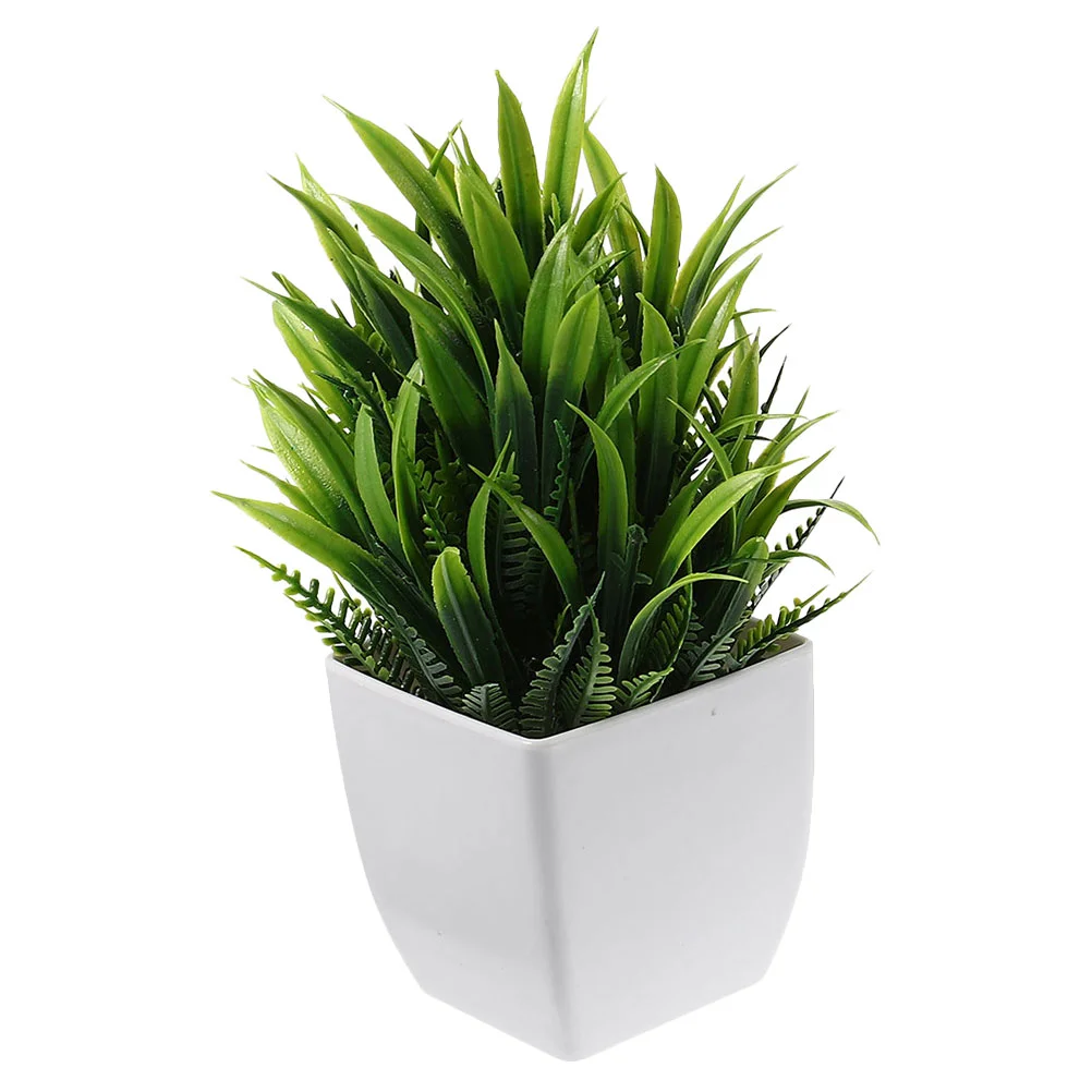 Artificial Potted Plant Emulated Plants Small Decor for Shelves Pp Home Indoor Faux