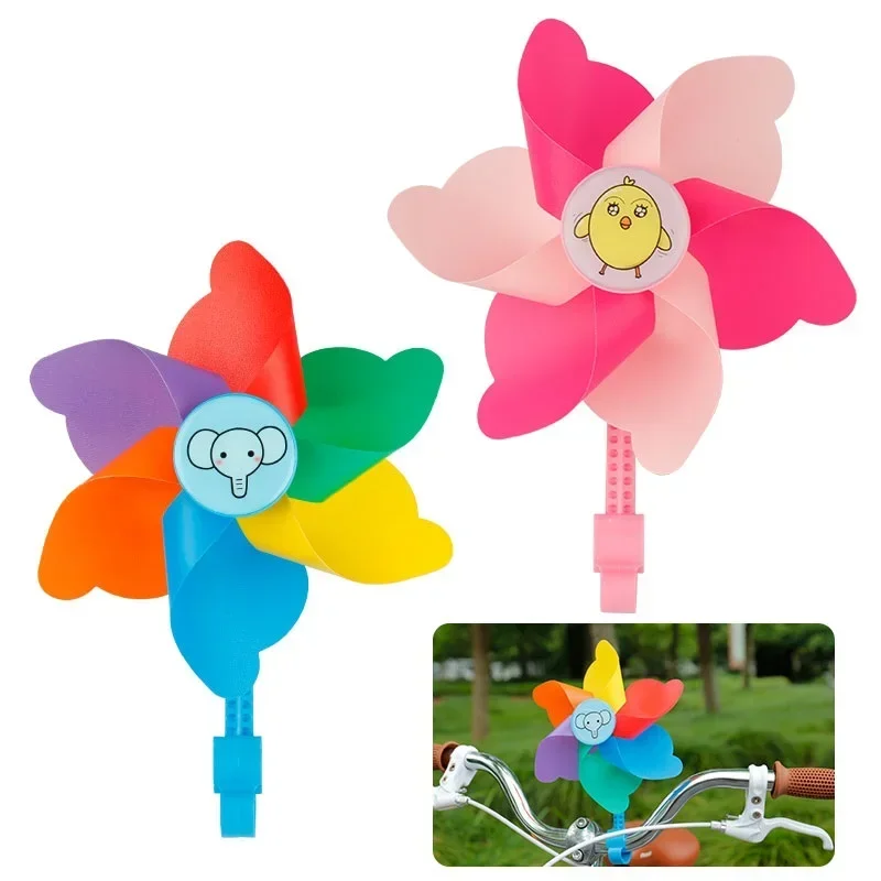 Kids Scooter Tricycle Flower Pinwheel Boys Girls Bike Windmill Decoration Parts DIY Install Bike Windmill For Kids