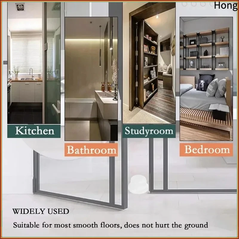 1/12PCS Clear Door Stops Silicone Self Adhesive Door Handle Bumper Non-slip Shock Wall Protector Muffler Furniture Protector Pad