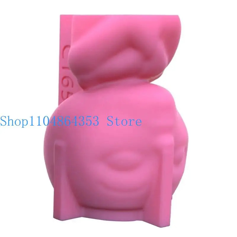 652F قوالب السيليكون الجبس الهندسية الغريبة لصنع وعاء زهور النباتات العصارية #1