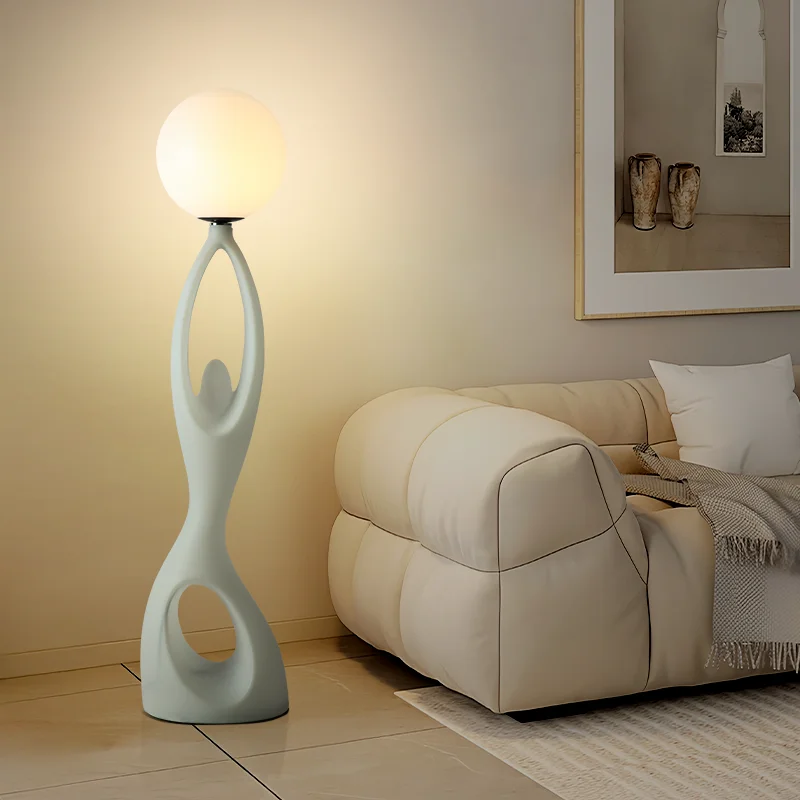 

Hotel Living Room or Bedroom with Modern Art Light Emitting Diode Floor Lamp - High Quality Contemporary Station Light