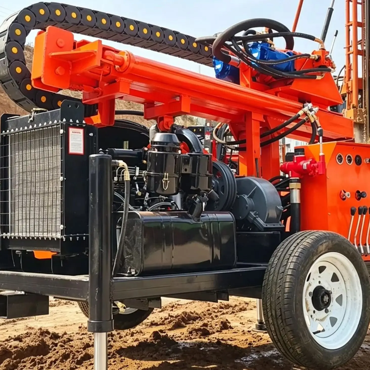 

Customized 200m Crawler Water Well Drilling Rig Diesel Hydraulic Portable Hot Sale Drilling Machine
