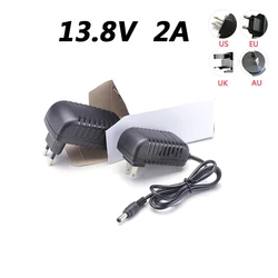 DC Power supply 13.8V 2A Square Dance Audio Speaker Power Adapter DC L-type Orifice 3.5*1.35MM DC Regulated Power Cord