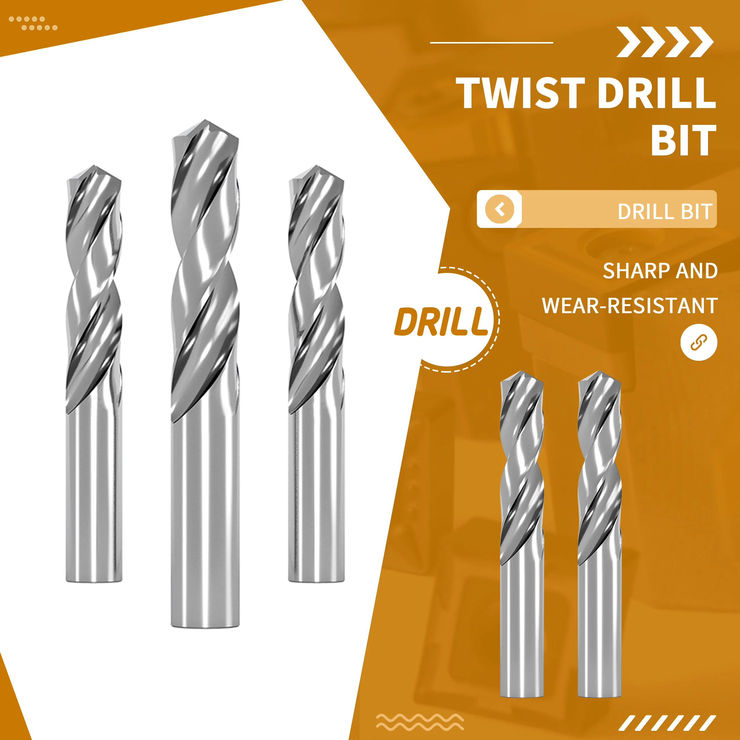 Tagliente resistente all'usura 45 ° trapano in acciaio al tungsteno lega integrale tornio superduro speciale trapano in acciaio trapano a torsione in acciaio inossidabile