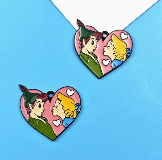 10 pcs cartoon girl Necklace Charms Handbags Key Chain Accessories DIY Jewelry Making