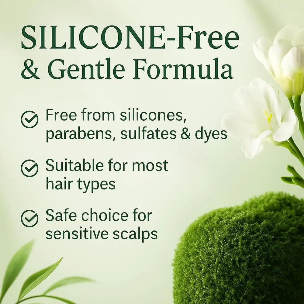 قالب شامبو عشبي طبيعي مع Biota Orientalis، يغذي فروة الرأس والشعر بلطف ويحسن قوة الشعر ويقلل الكسر