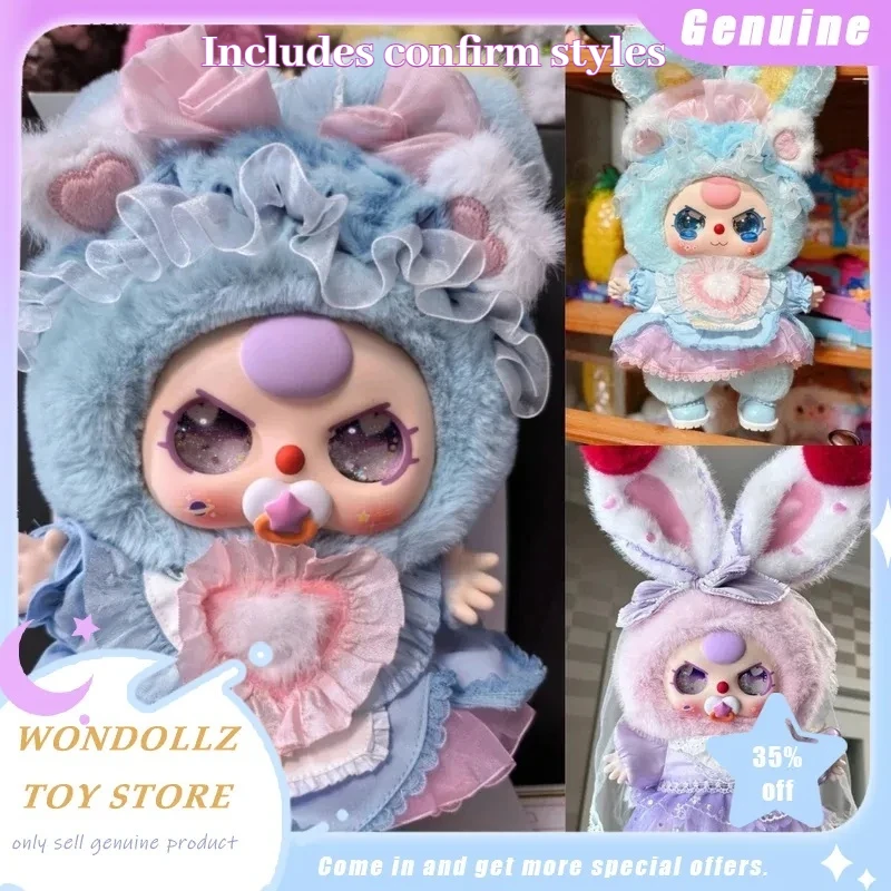 

New Genuine Baby Three 400% Lolita'S Dreamland Series Blind Box Confirm Style Kawaii Plush Doll Decor Room Ornament Girls Gift