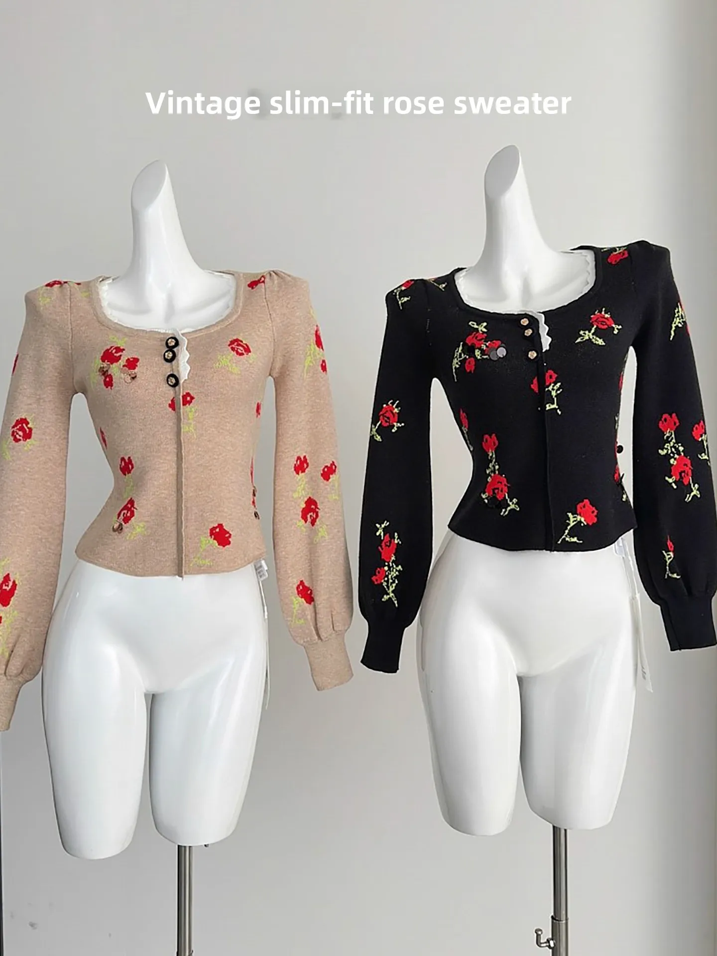 

Bla Knitted ort Sve Long Sweater Women's Autumn Winter Slim Fit Square Collar Turtlene Base Layer Knitwear