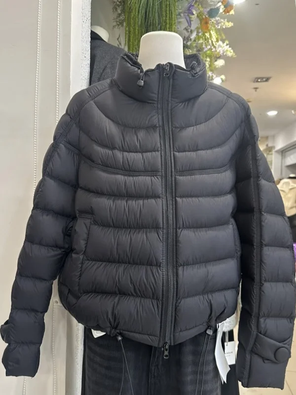 

Корейская стильная хлопковая куртка с воротником-стойкой и короткими пышными рукавами, легкая универсальная женская верхняя одежда, модное зимнее пальто