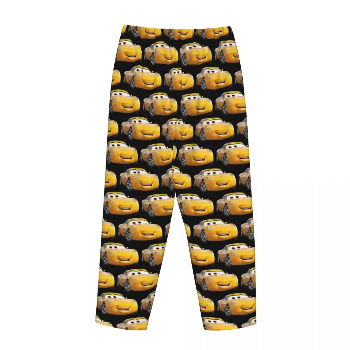 Custom Lightning Mcqueen Cartoon Cars Pajama Pants Women Lounge Sleep Stretch Sleepwear Bottoms with Pockets