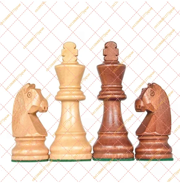 Staunton Wooden Chess Set 3.5-3.75 Inch, Weighted Magnetic Pieces, Tournament Regulation Size