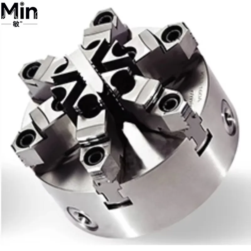 KM31 KM33 Series Steel Manual Three Jaw Six Jaw Chuck 6 8 10 Inch Short Cyclical Center Mounting Adjustable Jaw Chuck