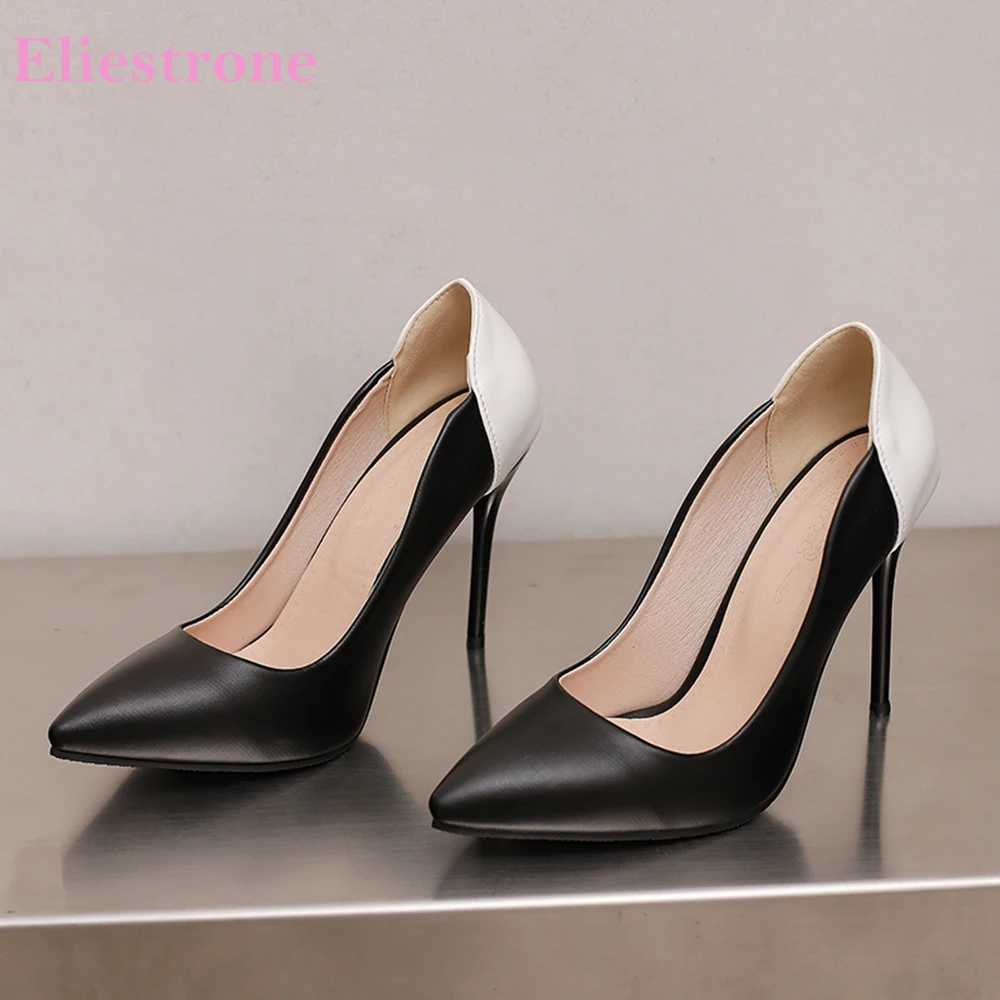 

Элегантные женские туфли-лодочки на высоком тонком каблуке для офиса, весна 2026, большие размеры 12, 32, 46, 50